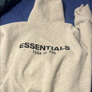 Fear of God Essentials Gray Hoodie